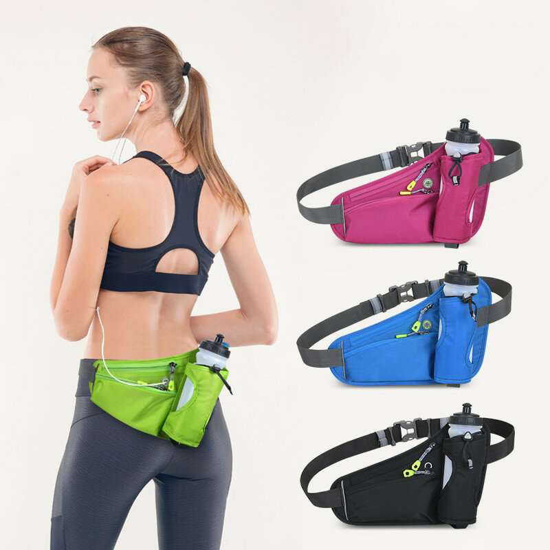 Running Waist Bags Water Bottle Holder Outdoor Camping Hiking Fitness Men Women Bicycle Cycling Belt Sports Fanny Packs