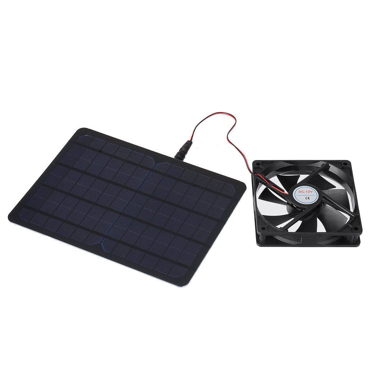 Solar Afzuigventilator 30W Monokristallijn Zonnepaneel Kit 5V Acculader Power Mono Boot Camping