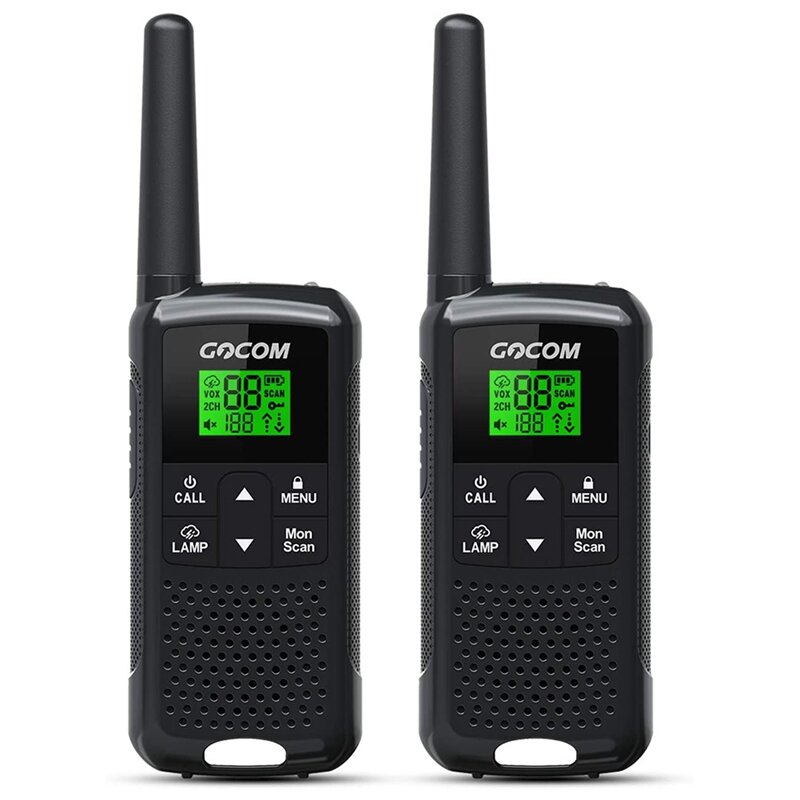 GOCOM 1Pair G200 Walkie Talkie Wireless Talker Rechargeable Flashlight Drop Resistant Portable Two Way Radio