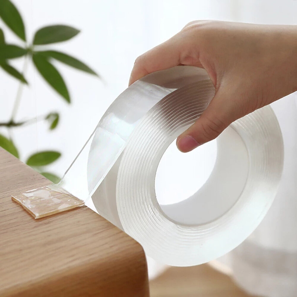 Nano Tape Dubbelzijdige tape Transparant Geen sporen Herbruikbare waterdichte plakband Reinigbare Ho