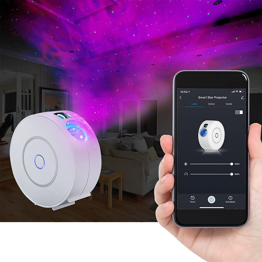

Colorful Starry Sky Galaxy Projector Nightlight Voice Control WIFI Timing Projection LED Cloud Star Night Light Projecti