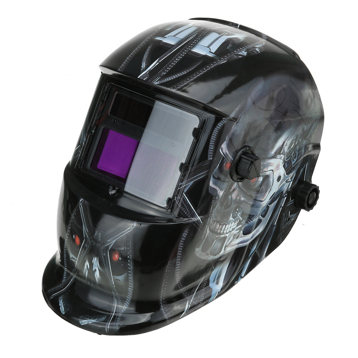 Solar Power Welding Helmet Auto Darkening Mask TIG MIG Grinding Adjustable Knob, Banggood  - buy with discount
