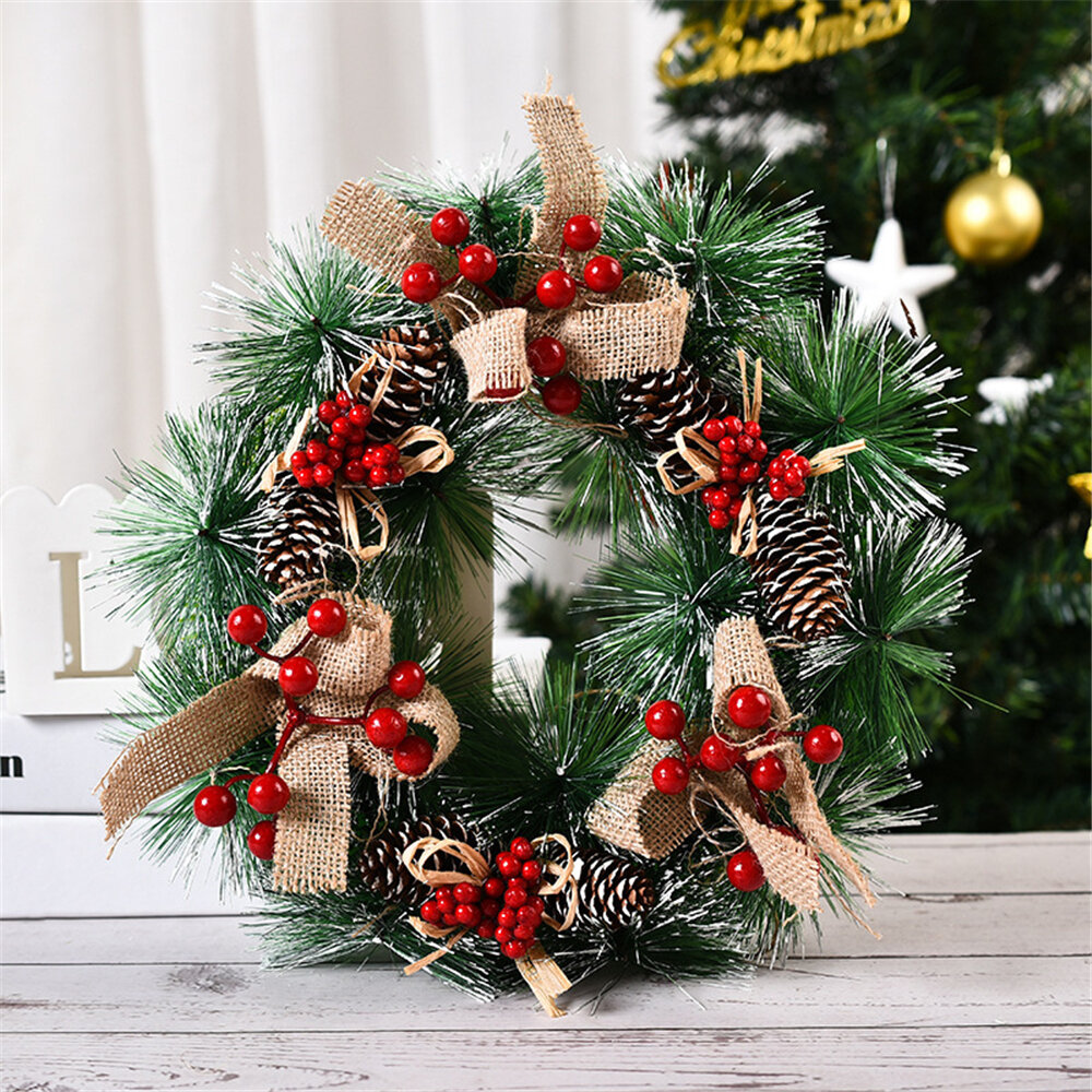 Gangzhilian Christmas Wreath Chirstmas Home Decoration Wreath Creative Mutiple Styles Decor For Home Office