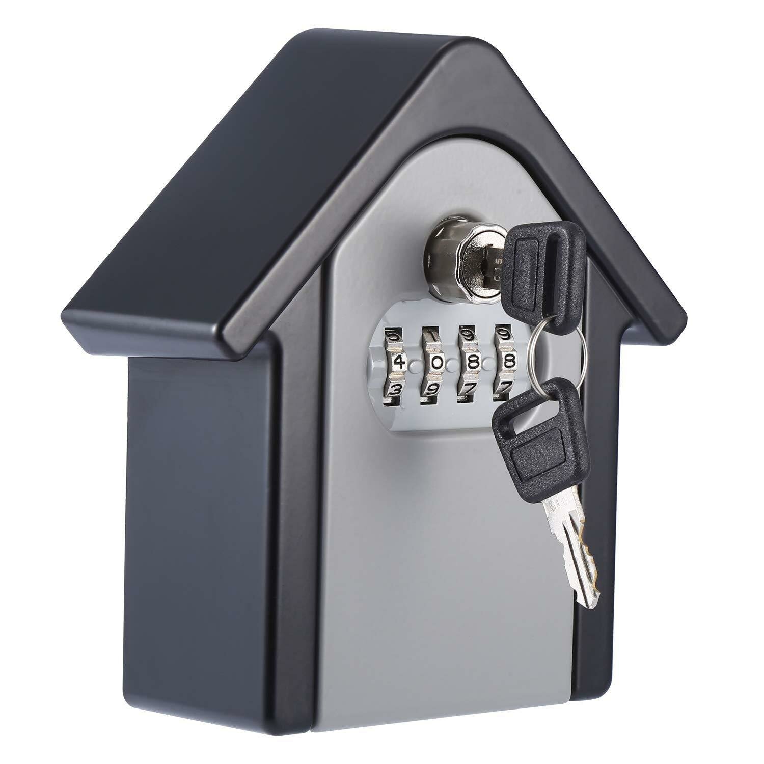 

Keybox Lock Key Safe Box Outdoor Wall Mount Combination Password Lock Hidden Keys Storage Box Security Safes For Home Of