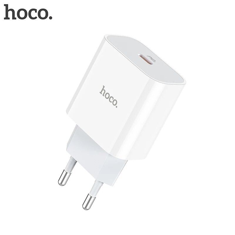

HOCO C76A Plus PD20W QC3.0 Fast Charging EU Plug USB-C Charger for Samsung Galaxy S21 Note S20 ultra Huawei Mate40 P50 O