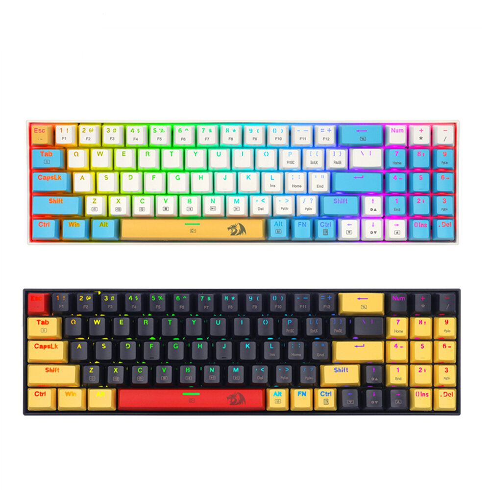 Redragon k688 Gaming Mechanical Keyboard RGB Backlit 78 Keys Swith Anti-Dust Proof Switches Hot Swappable for PC Gamer