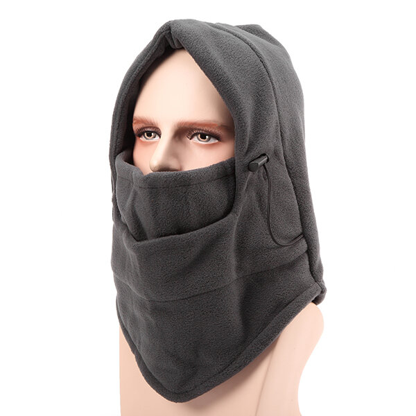 Unisex Outdoor Sports Thickenning Fleeces Cap Warm Windproof Masked ...