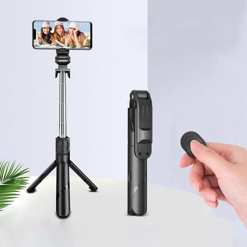 Bakeey XT02S Multi-Function bluetooth Foldable Selfie Stick Tripod Light With Wireless Remote Tripod Stand