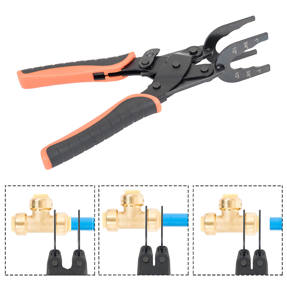 Disconnect Tongs Clamp for 1/2 Inch 3/4 Inch 1 Inch Plastic PEX CPVC Copper Pipe Fittings 1941S