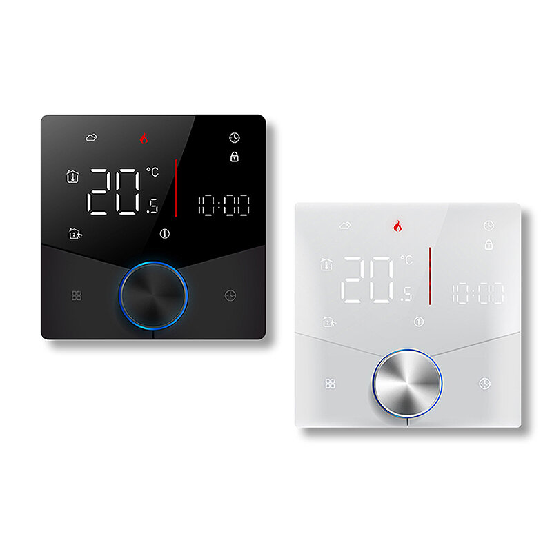 

MoesHouse Tuya Smart WiFi Knob Thermostat LCD Display Mobile Phone APP Control Touch Screen for Heating Water Temperatur