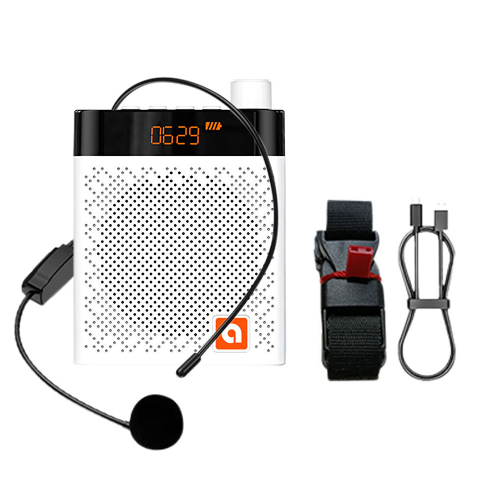 K6 Draagbare Bluetooth 5.0-luidspreker Professionele spraakversterker met microfoon FM-radio Hi-Fi G