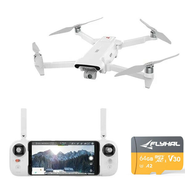 

FIMI X8 SE 2020 Drone with 64GB 160MB/s TF Card 8KM FPV With 3-axis Gimbal 4K Camera HDR Video GPS 35mins Flight Time RC