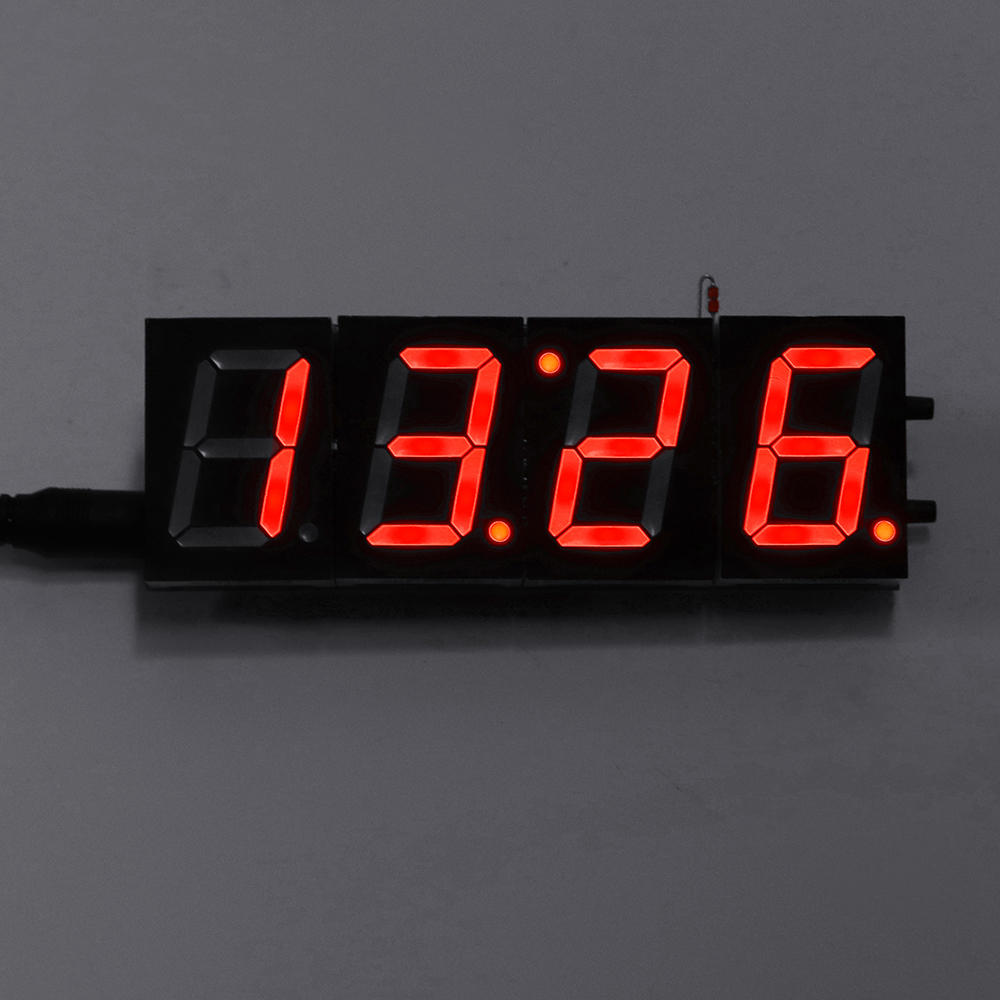 Geekcreit 4-cijferige LED Elektronische klok Temperatuur Lichtregeling Versie Met Behuizing