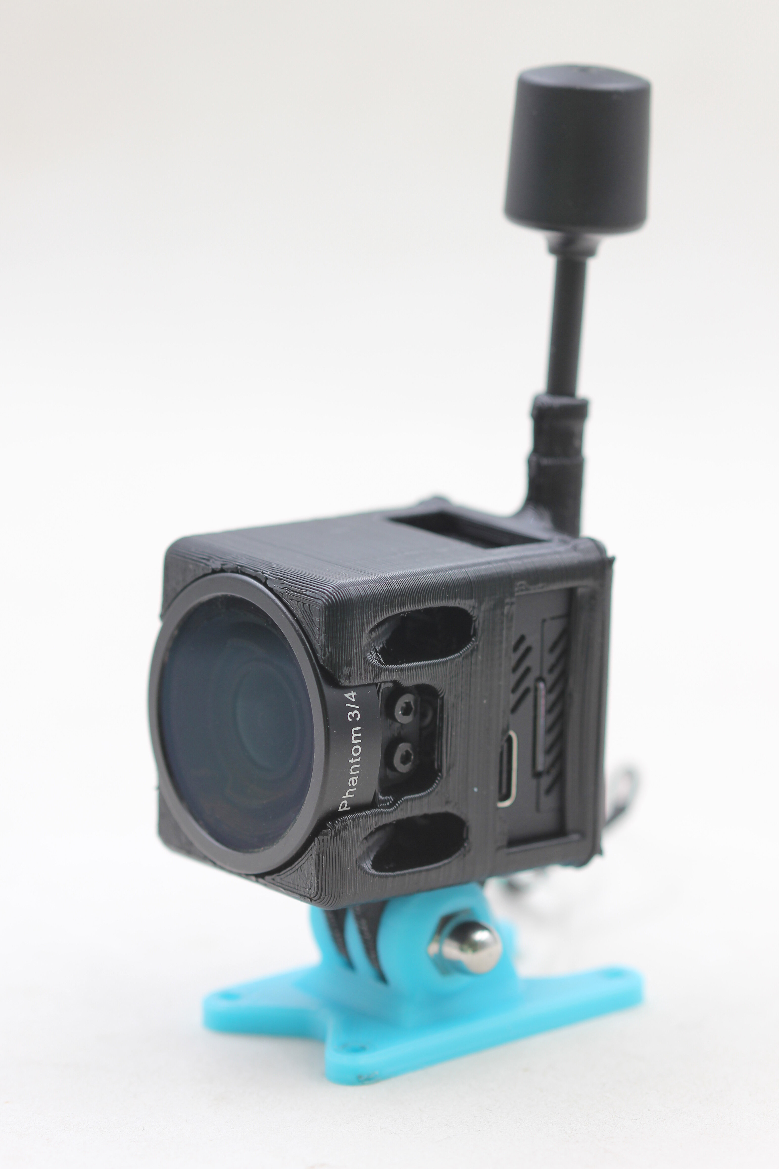 QY3D Mount for DJI O3 Air Unit support 3/4 filter