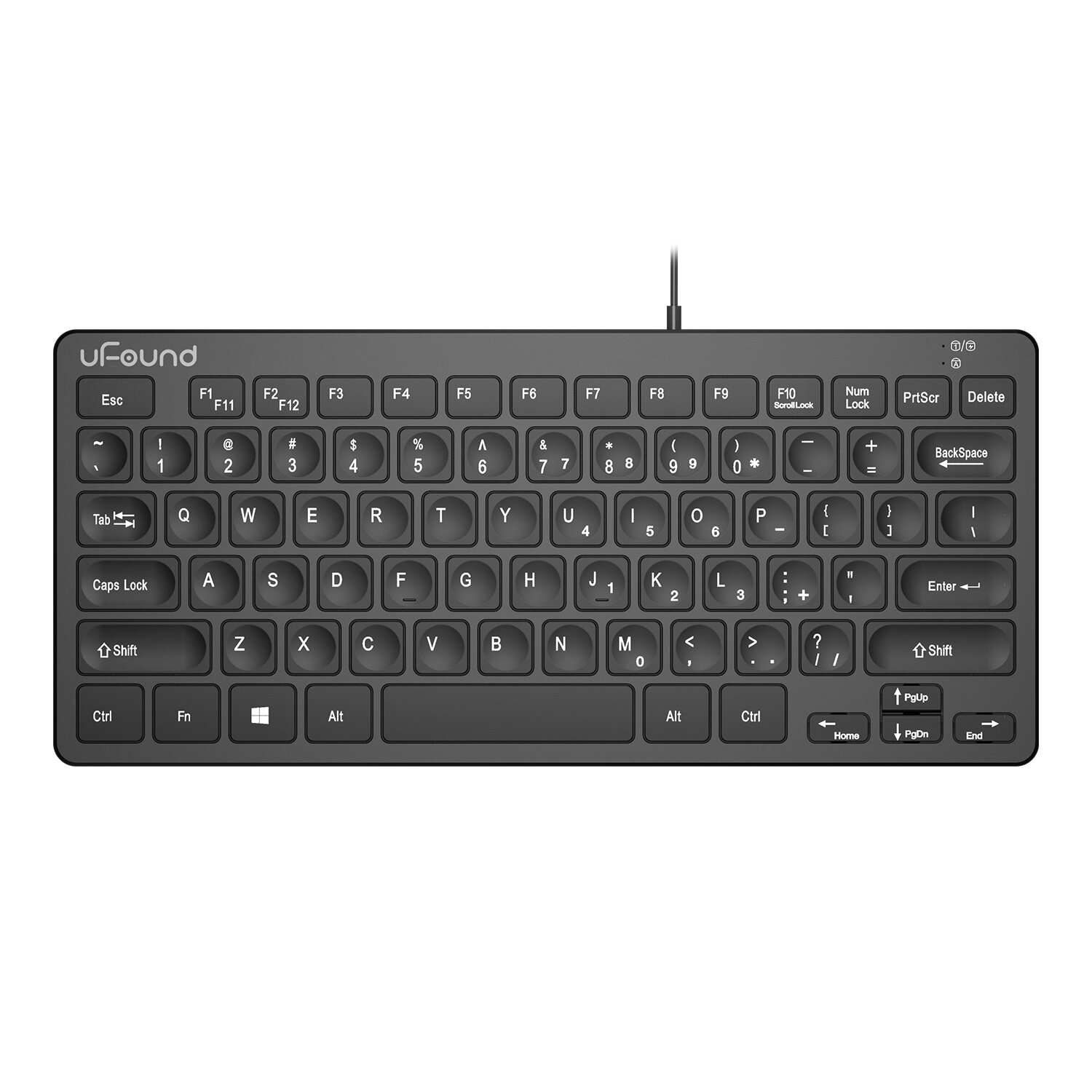 uFound U71 78 toetsen Bedraad toetsenbord Waterproof Silent Crater Key Core Office Business Keyboard