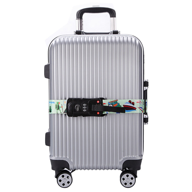 IPRee® 5CM Polyester 3-stellig verstellbar Passwortsicherheit Gepäck Gurt Outdoor Travel Koffer Gürtel