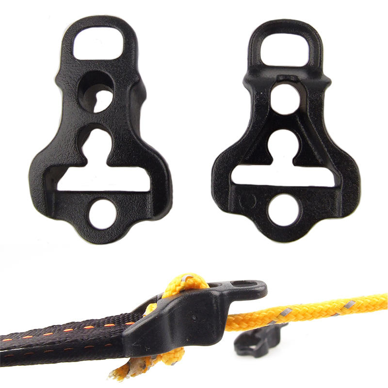 2Pcs Plastic Camping Tent Rope Buckle Non Slip Solid Sun Shelter Fixed Buckle Tent Accessories