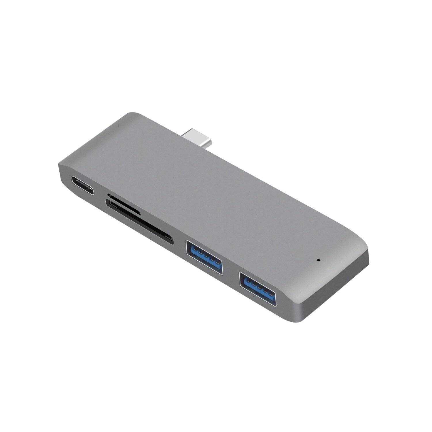 Bakeey 5-in-1 USB-CドッキングステーションスプリッターMacBook HUBコンバーターアダプター、USB-C PD電源供給付き* 1 / USB3.0 * 2 /メモリーカードリーダー