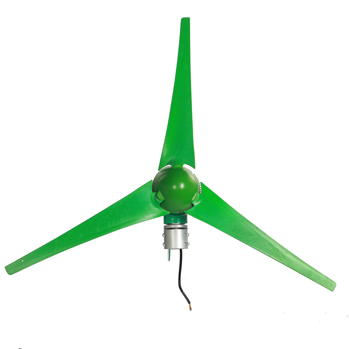 

12 В / 24 В 3 Лопасти 800 Вт пиковый зеленый горизонтальный ветряной генератор с контроллером заряда ветроэнергетический