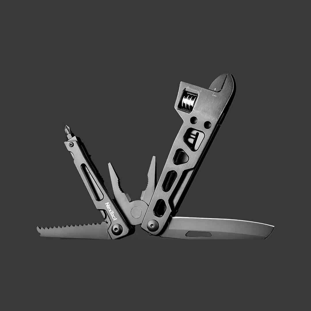 NEXTOOL Wrench Knife 9 In 1 Multifunctional Tools EDC WidgetStainless Steel Pliers Cutter Saw Screwdrivers Outdoor Camping Repairing