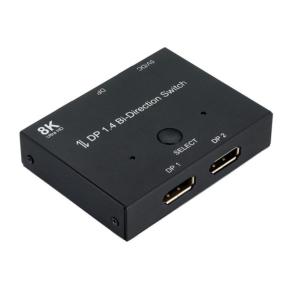 Cabledeconn DisplayPort 8K DP 1.4 Switch Bi-Direction 8K @ 30Hz 4K @ 120Hz Splitter Converter voor m
