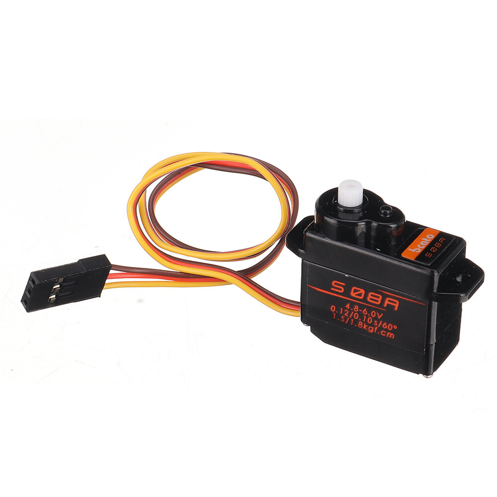 Bcato S08A 9g Plastic Gear Micro Analog Servo for RC Model Robot Helicopter