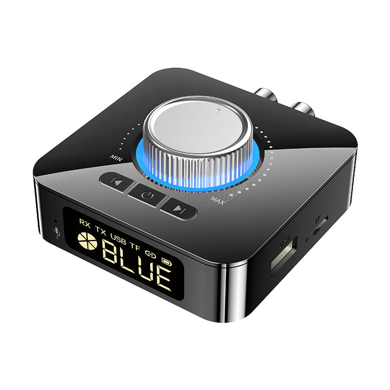 

bluetooth Audio Receiver Transmitter Mic TF U-Disk Stereo 3.5mm AUX Jack RCA 400mAh Digital Display Wireless Audio Adapt