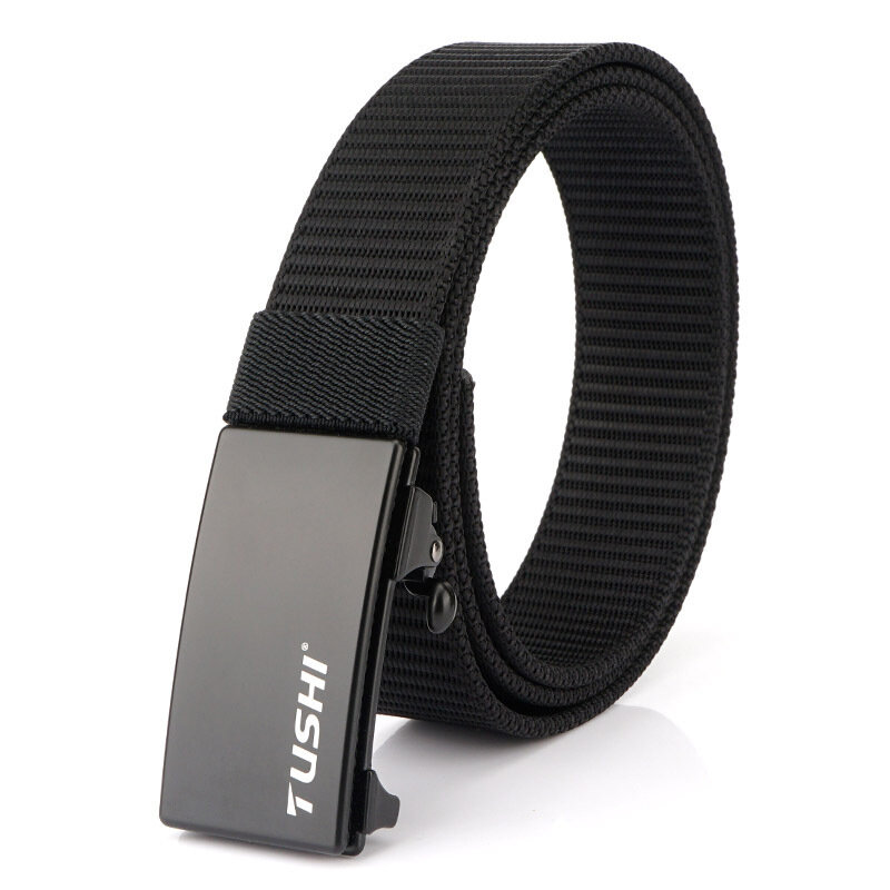 

TUSHI 120cm Tactical Belt Military Security Elastic Waist Belt Automatic Buckle Casual Nylon Waistband