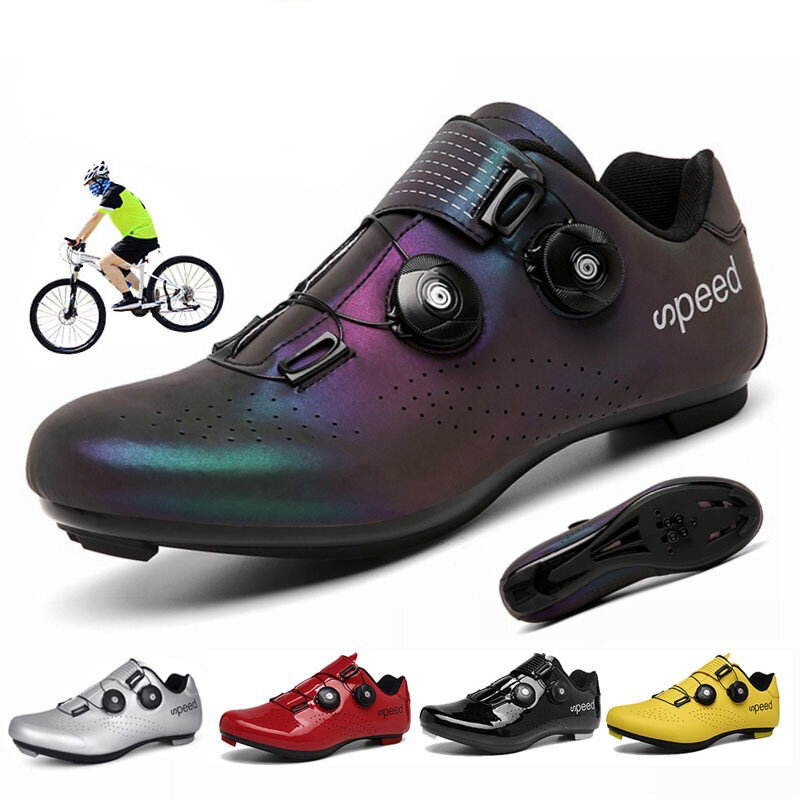 Athletic Bicycle Shoes Self-locking Road Bike Shoes Breathable Soft Women Men Cycling Sneakers