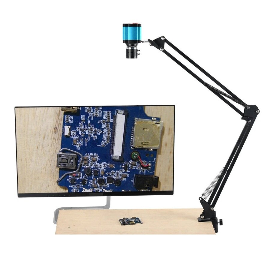 

48MP 1080P 2K HDMI USB TF Video Recorder Industrial Lab Soldering Video Microscope Camera Big Visual Field Manual IRIS Z