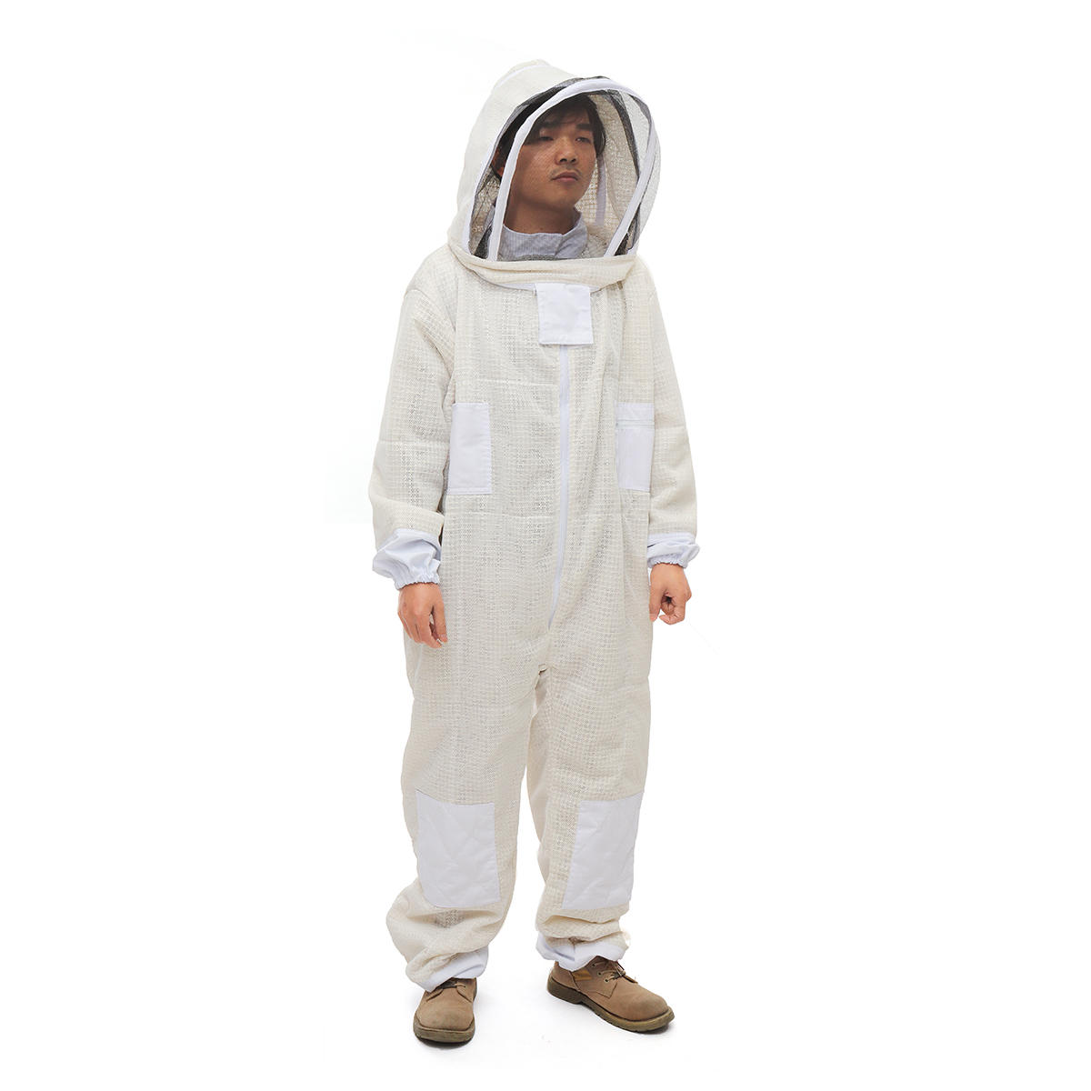 Beehive Beekeeping Breathable 3 Layer Mesh Siamese Design HD Surface Net Protective Suit