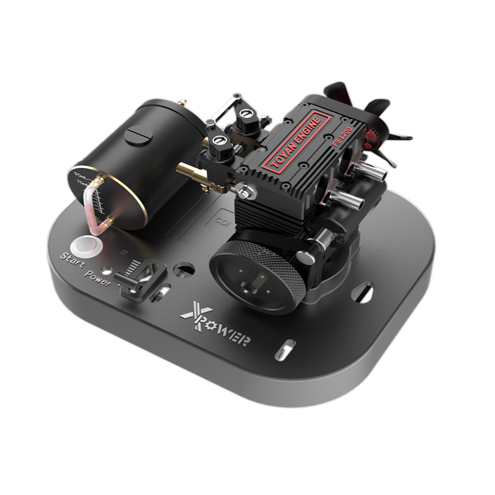 TOYAN FS-L200 RC Engine Two-Cylinder Four-Stroke Nitro with Base Set for 1/10 1/12 1/14 Car Boat Vehicles Model Parts