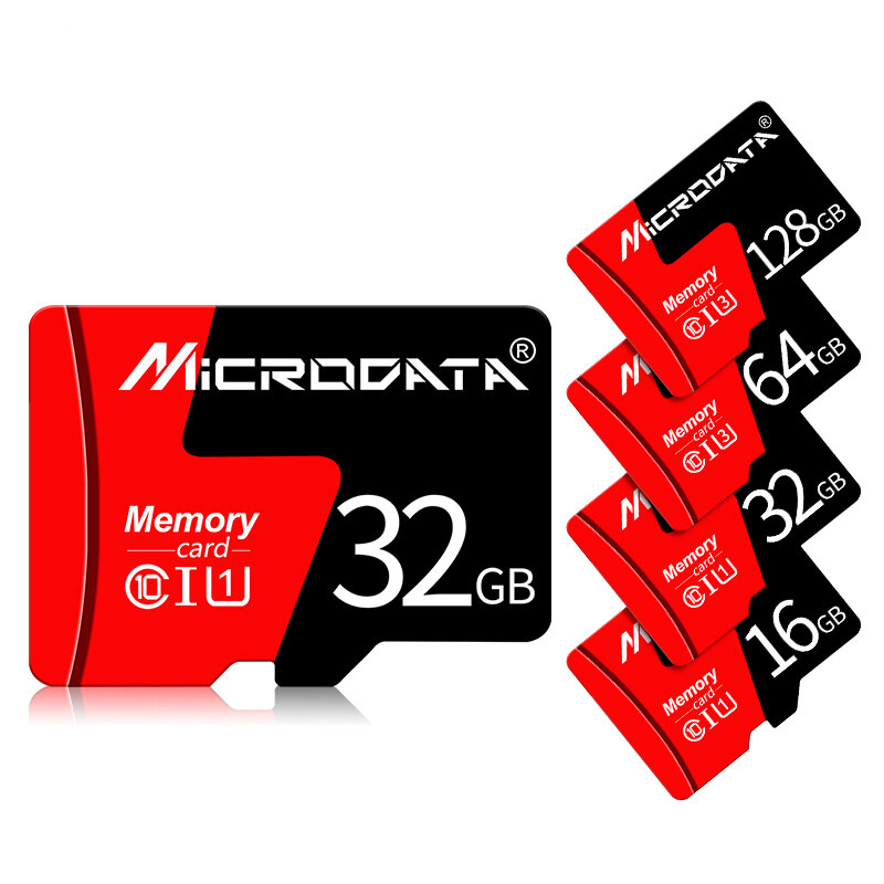 

MicroData 8GB 16GB 32GB 64GB 128GB Class 10 High Speed Max 80Mb / s TF карта памяти с адаптером карты для планшета мобил