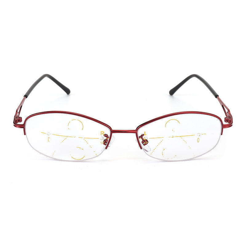 

Progressive Multifocal Lens Presbyopia Reading Glasses Alloy Frame Anti Fatigue