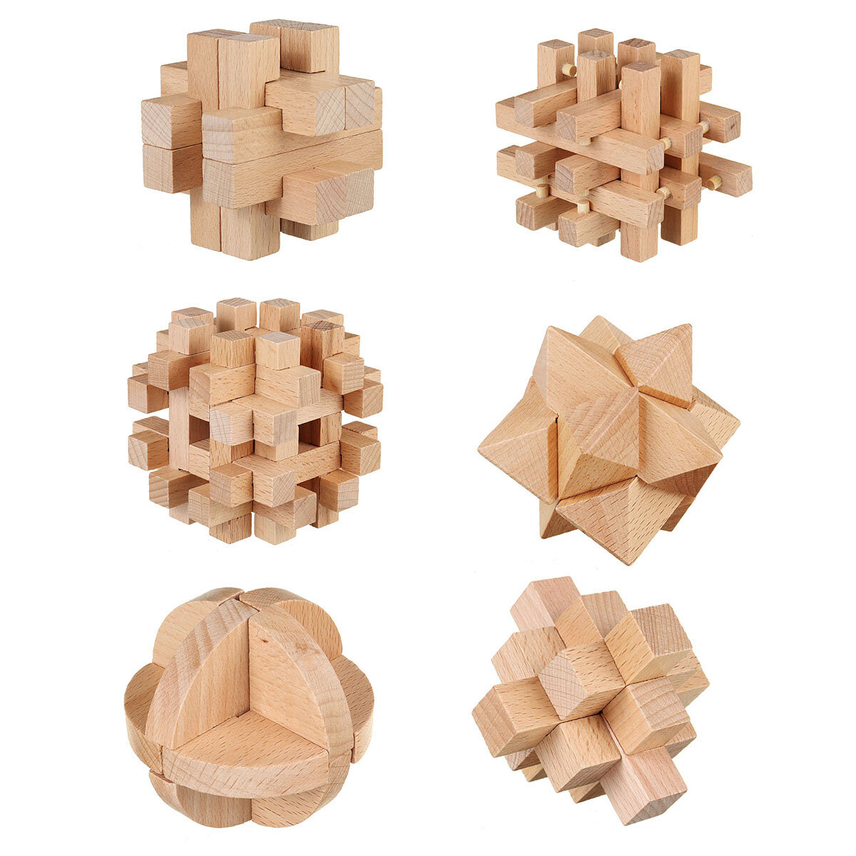 3D Houten Kong Ming Lock Puzzelspel Speelgoed Klein formaat Bamboe Brain Teaser Game Onderwijs Intel