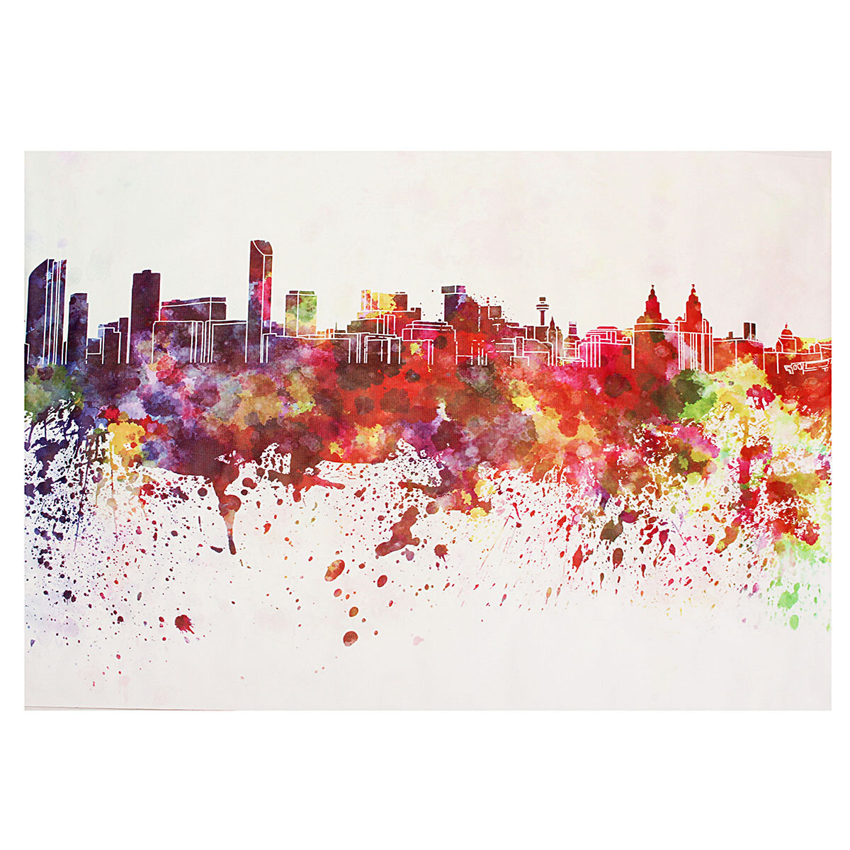 DIY Art Painting Color City Building Painting Canvas Decor Home Decoration Wall Pictures Living Room Wall Home Decor