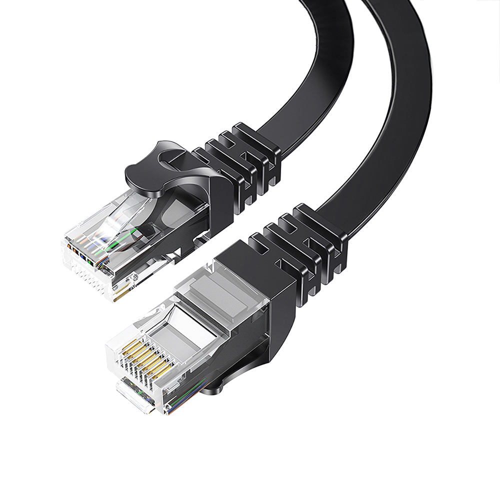 

ESSAGER EXCWX 10 м CAT6 гигабитный сетевой кабель 1/2/3/5 м Круглый плоский кабель 250 Гц RJ45 Патч-кабель Ethernet