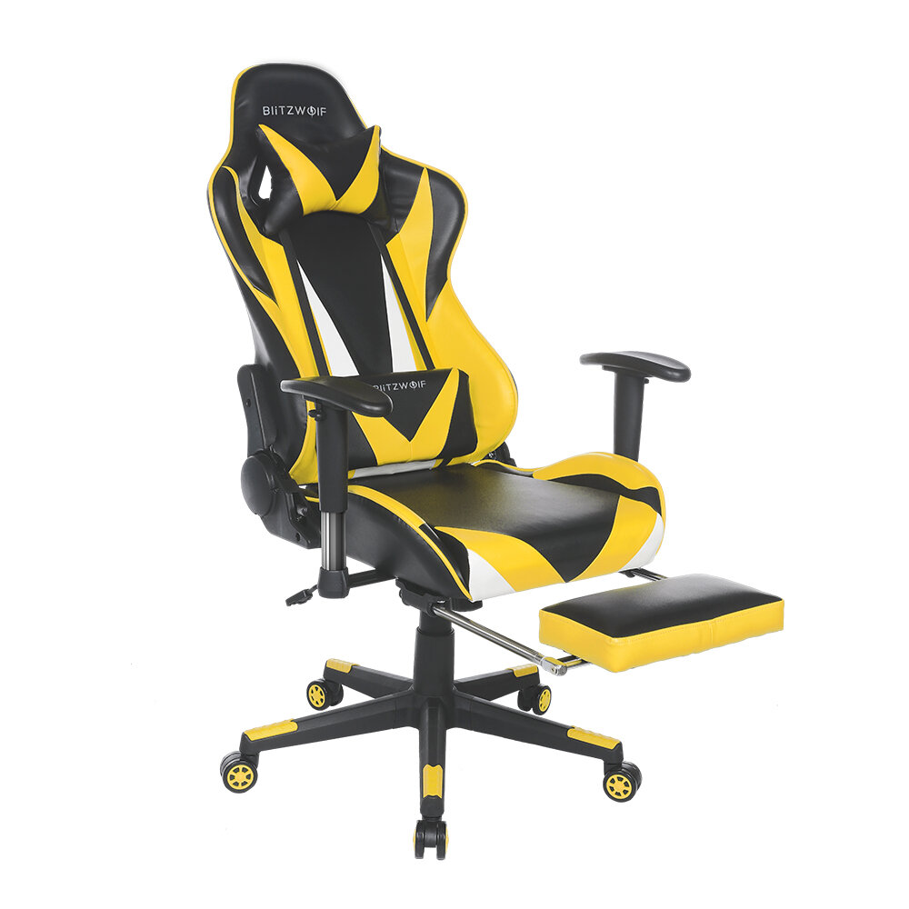 Στα 110.61 € από αποθήκη Τσεχίας | BlitzWolf® BW-GC2 Updated Version Gaming Chair Ergonomic Design 180°Reclining Adjustable Armrest Footrest Widen Backrest Home Office