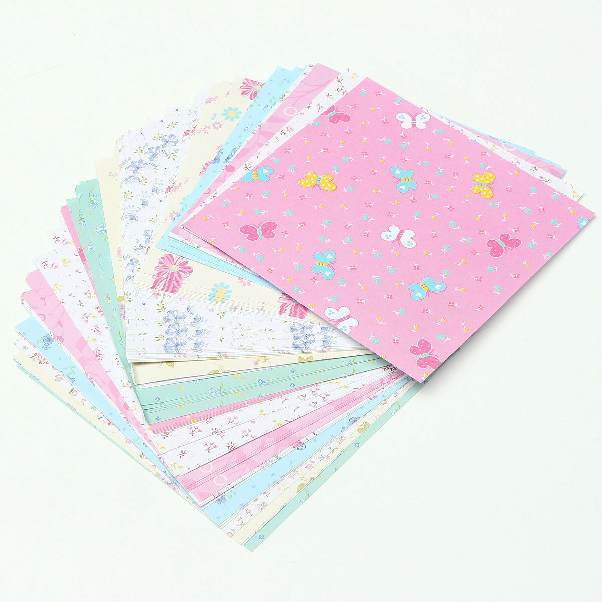 

72Pcs Floral Pattern Origami Paper Single Sided DIY Kids Folded Paper Craft Scrapbooking Decor Pattern Random