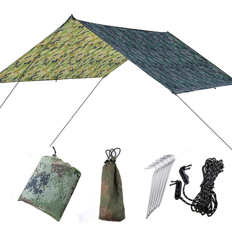 IPRee® 300x300 cm Outdoor Camping Zelt Sonnenschirm Wasserdicht Anti-UV Strandhimmel Schutz Picknick Matte 
