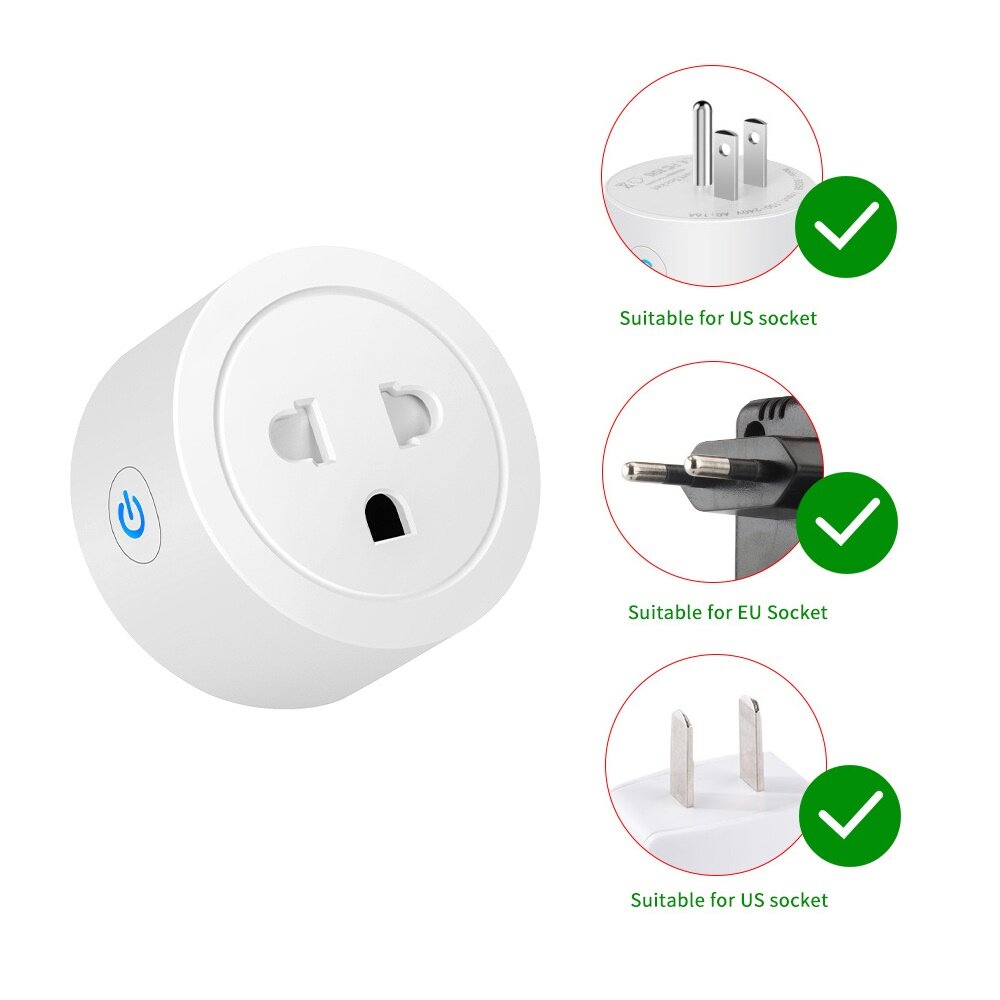 SMATRUL 16A/20A Tuya Smart Wifi Viet Plug Wireless Control Socket Outlet with Energy Monitering Time