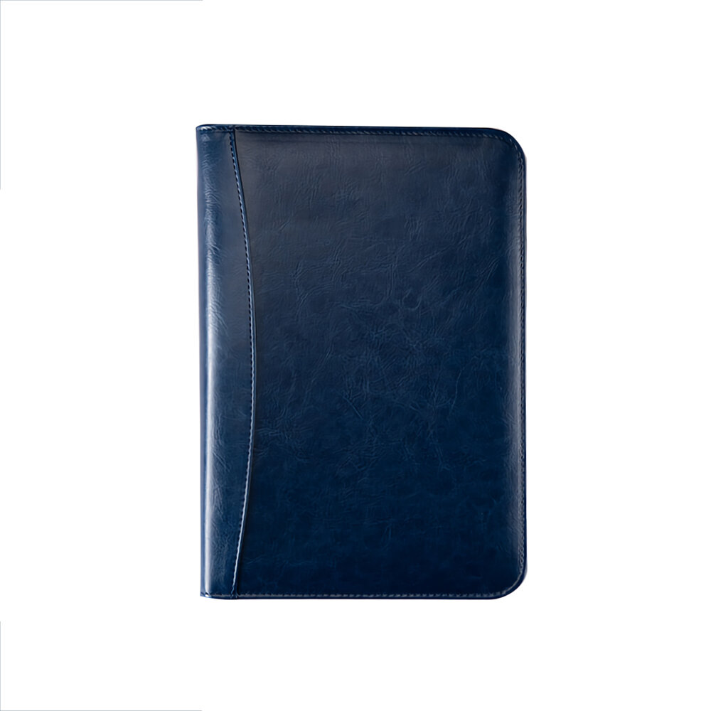 A5 Zipped Folder Diary Notebook and Journal Calculator Binder Spiral Note Book Business Bag Line Handbook Gifts with Cal