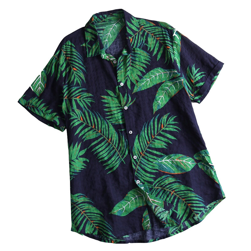 

Мужские летние каникулы Пляжный Гавайские рубашки с цветочным принтом