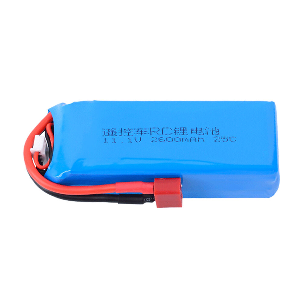 

11.1V 2600mAh 25C 3S LiPo Battery T Plug for MJX 16207/16208/16209 Remote Control Car