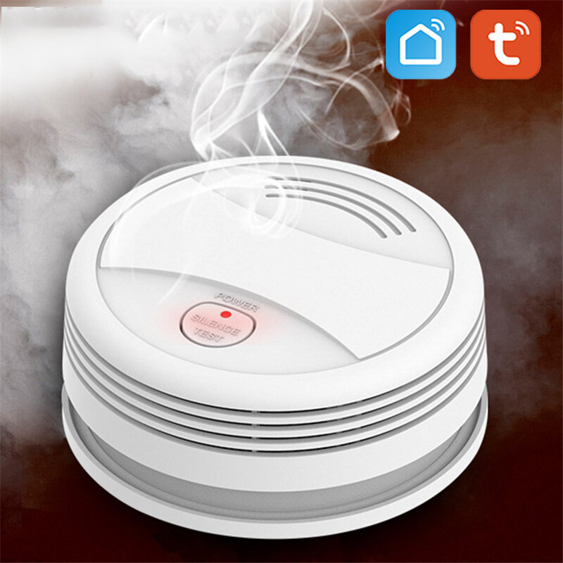 

Bakeey Tuya Wifi Smart Smoke Detector APP Remote Control Wireless Alarm Sensor for Security Alarm System