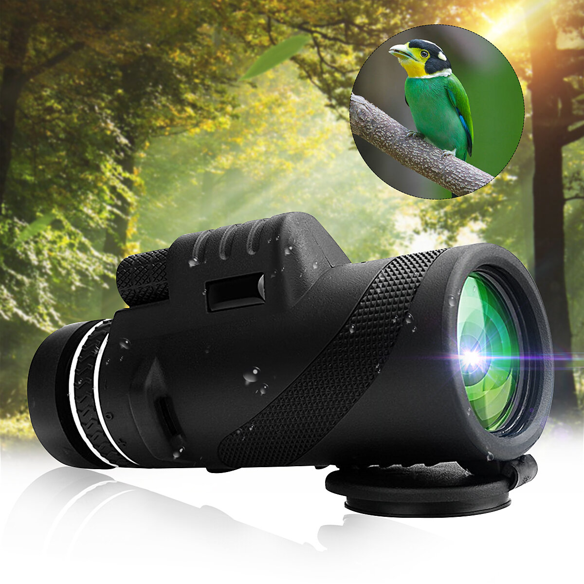40x60 monokuláris szabadtéri kempingteleszkóp HD Zoom túrázás éjszakai látás