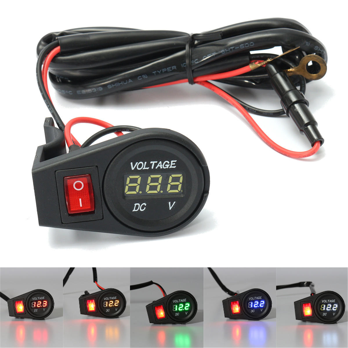12//24V Mini LED Digital Car Auto Vehicle Battery Voltage Meter Tester Voltmeter