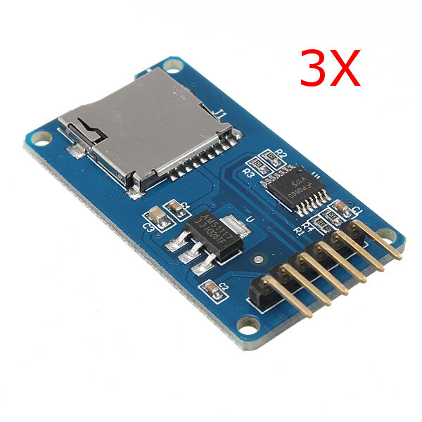 3 stks Micro SD TF Card Memory Shield Module SPI Micro SD Adapter