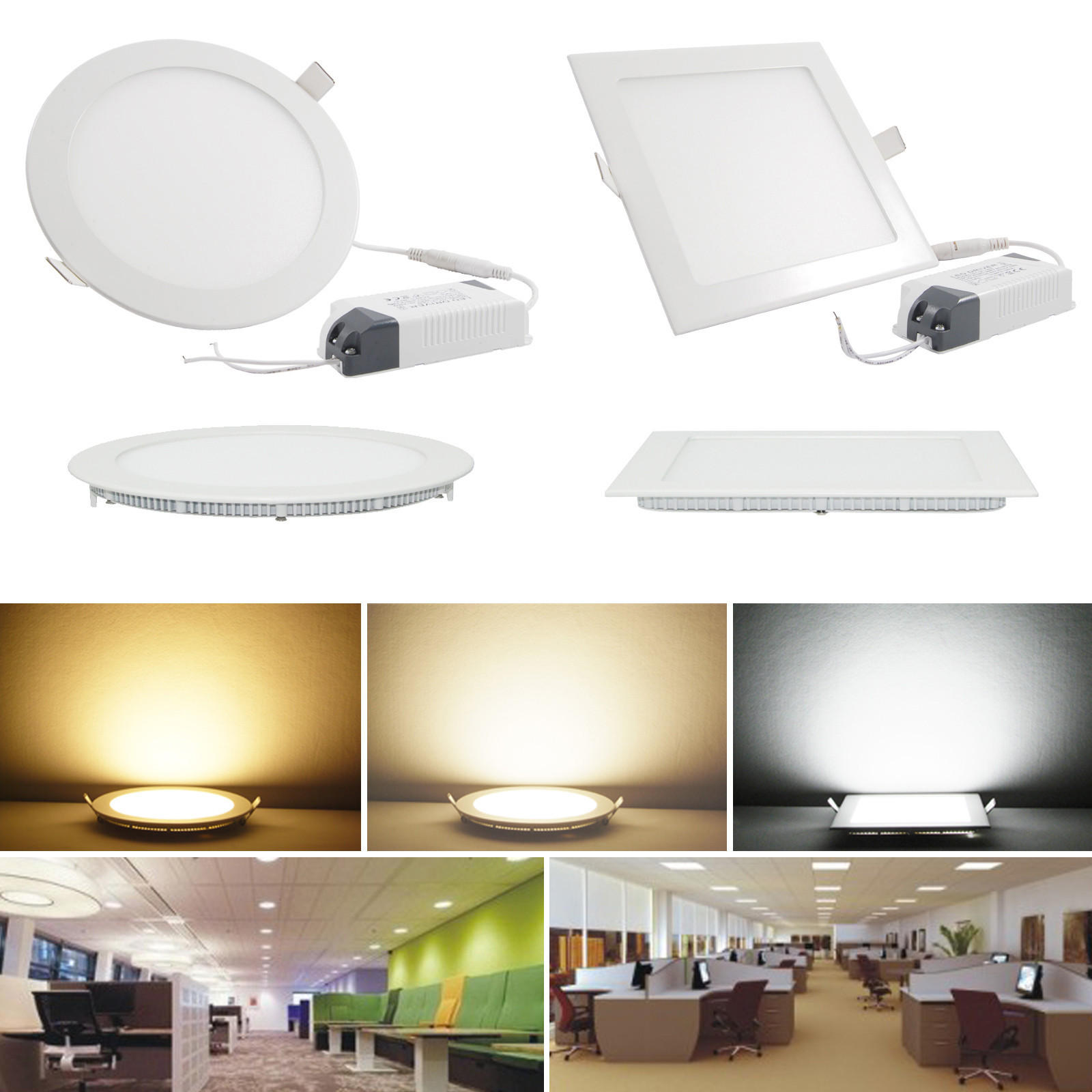 3W Square Dimmable Ultra Thin Ceiling Energy-Saving LED Panel Light