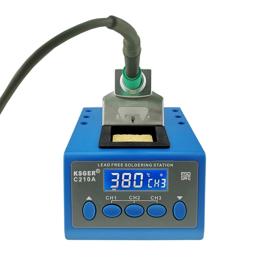 KSGER C210A 85W 200-500℃ Soldering Station Lead-free Digital Auto-sleep Rapid Heating Soldering Iron Kit with JBC 210 So